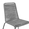 Homeroots Set of Two 23" Gray Metal Outdoor Dining Chair, 2PK 490262 - alternate 3