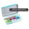 Lockermate By Bostitch Metallic Pencil Case Box, Hard Plastic, Stylish Quilted-Pattern Lid, Blue 23130-TQ21-DM - alternate 4
