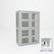 Pucel Heavy Duty Storage Cabinet with 6in Legs, Perforated Sides, 48in W x 78in H x 24in D, Light Blue HDSC-4872-24-4L-PERF - alternate 1
