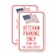 Signmission Veteran Parking Only Thank You for Your Service, 18'' X 24'' 2 Signs, Heavy Gauge Aluminum, 2PK A-1824-2PACK-22737 - alternate 1