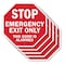 Signmission Exit Sign, Aluminum Metal Signs, 10 in W, 10 in H OC-A-5Pack-10-255 - alternate 1