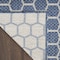Homeroots 9' X 12' Blue And Beige Geometric Indoor Outdoor Area Rug 556316 - alternate 3