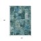 Homeroots 10' X 14' Teal Blue And Pale Aqua Abstract Washable Indoor Outdoor Area Rug 630794 - alternate 2