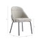 Manhattan Comfort Gracie Dining Chair in Stone and Black - Set of 4 4-DC100-BST - alternate 4