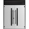 Vdomdoors Front Exterior Prehung Aluminum Double Doors Ronex0144 Grey Top Transom Mirrored Clear Glass Top RONEX0144DEXD-GRE-W72xH80+12-RH-I - alternate 1