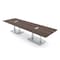 Skutchi Designs Rectangle Conference Table With Power Unit, 48 in W, 120 in L, Brown HAR-REC-48X120-DOU-H3041-ESIL - alternate 1