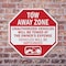 Signmission Tow Away Zone Unauthorized Vehicles, 10 inch X 10 inch, Aluminum Metal Signs, 2PK OC-A-2PACK-10-322 - alternate 2