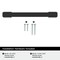 Amerock Triomphe 5-1/16 inch (128mm) Center-to-Center Matte Black Cabinet Pull, 25PK 25VMP37092MB - alternate 2