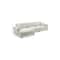 Homeroots 54" Beige Fabric Modular USB Sleeper Sofa 568284 - alternate 2