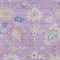Homeroots 8' X 10' Purple Ivory And Denim Blue Floral Washable Indoor Outdoor Area Rug 605328 - alternate 4
