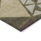 Homeroots 8' X 10' Olive Green Ivory And Burgundy Geometric Washable Indoor Outdoor Area Rug 600387 - alternate 3