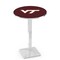 Holland Bar Stool Co 42" Chrome Virginia Tech Pub Table, 36" dia. Top L217C4236VATech - alternate 1