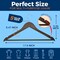 Campior Brown Wooden Hangers, Heavy-Duty with 360 Deg Swivel Hook, Non-Slip, Pants Bar, 5PK CMPWH5BW - alternate 4