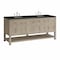 James Martin Vanities Breckenridge 72" Double Vanity, Whitewashed Oak, w/ 3 CM Phantome Eclos Top 330-V72-WWO-3PHT - alternate 5