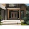 Vdomdoors Front Exterior Prehung Aluminum Double Doors Ronex1277 Brown 2 Sidelights and Top Transom Mirrored RONEX1277DEXD-BRW-W16+72+16xH96+12-RH-I - alternate 2