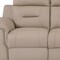 Homeroots 90" Beige Faux Leather Sofa With Brown Legs 343837 - alternate 5