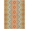 Homeroots 8' X 10' Beige Orange And Red Geometric Washable Indoor Outdoor Area Rug 581524 - alternate 6