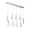 Euf Jateo, Chandelier, 13-Light, 51", Polished Nickel, Clear Glass 50103-010 - alternate 4