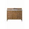 James Martin Vanities Brittany 48'' S Vanity, Saddle Brown w/ Jasmine Pearl Silestone Top w/FreePower Wireless Charger 650-V48-SBR-FEJP - alternate 1