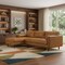 Homeroots 102" Sienna Leather Sofa With Brown Legs 641043 - alternate 4