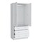 Homeroots 71" White Two Door Three Drawer Combo Dresser 552274 - alternate 6