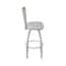 Holland Bar Stool Co Eleanor 36in Swivel Extra Tall Bar Stool, Anodized Nickel Finish, Medium Back and Graph Alpine Seat 880 - alternate 6