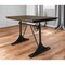 Homeroots 48" Brown And Black Solid Wood And Iron Trestle Base Dining Table 517764 - alternate 4
