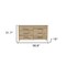 Homeroots 59" Natural and Black Six Drawer Double Dresser 478265 - alternate 4