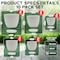 Campior Plastic Plant Pots with Drainage, Home Decor Flower Pot, Stackable Design for Indoor, 10PK CMPWHT11 - alternate 4