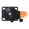 Vestil Polyurethane Swivel With Brake Caster 8 In. Diameter x 2 In. Width 902 lb Orange/Black CST-BN-8X2PUP-SWB - alternate 3