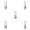 Bulbrite Halogen 120V Clear Tubular Bulbs, Twist&Lock GU10 Bi-Pin Base, 50-Watt, 2900K, 5PK 860643 - alternate 1