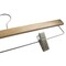 Nahanco 14in Natural Wooden SlimLine Pant/Skirt Hanger w/ Padded Clips, 50PK SL70014RC50 - alternate 2