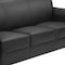Flash Furniture HERCULES Diplomat Black LeatherSoft Sofa with Clean Line-Stitched Frame and Chrome Legs BT-827-3-BK-CHR-GG - alternate 5