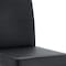 Homeroots Set of Four Black and Silver Faux Leather and Metal Dining Side Chairs, 4PK 719656 - alternate 2