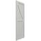 Ekena Millwork True Fit PVC Two Equal Panel Farmhouse Fixed Mount Shutters w/Z-Bar, Hailstorm Gray, 15W x 28H, PR TFP102FH15X028ST - alternate 6