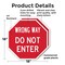Signmission Wrong Way Do Not Enter, 18 inch X 18 inch, Plastic Sign, 2PK OC-P-2PACK-18-345 - alternate 3