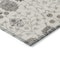 Homeroots 8' Ivory Brown And Gray Round Floral Washable Indoor Outdoor Area Rug 605427 - alternate 3