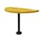 Leisure Craft Perforated Semi-Circle Pedestal Table, Portable, 30"H, Yellow STAB30-PERF-YELLOW - alternate 1