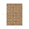 Homeroots 9' X 12' Copper And Beige Floral Washable Indoor Outdoor Area Rug 595983 - alternate 5