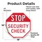 Signmission Stop Security Check, 18 Inch X 18 Inch, Vinyl Decal OC-D-18-231 - alternate 4