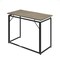 Homeroots 40" Gray Wood and Stainless Steel Computer Desk 723733 - alternate 3