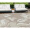 Homeroots 8' X 10' Taupe Beige And Ivory Floral Washable Indoor Outdoor Area Rug 589581 - alternate 1
