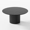 Homeroots 60" Black Wood Pedestal Base Round Top Dining Table 713567 - alternate 2