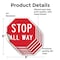 Signmission Stop All Way, 6 inch X 6 inch, Vinyl Decal, 5PK OC-D-5PACK-6-9 - alternate 4