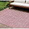 Homeroots 8' X 10' Blush Pink And Ivory Floral Washable Indoor Outdoor Area Rug 582335 - alternate 1