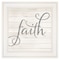 Homeroots Simple Words Faith 1 White Framed Print Wall Art 415522 - alternate 1