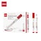 Deli MATE Dry-Erase Marker, Bullet Tip, Red, Low-Odor, 12PK EU00340 - alternate 1