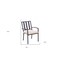 Homeroots Set of Two Dark Gray Aluminum Outdoor Stacking Dining Chairs with Beige Cushion, 2PK 489552 - alternate 5