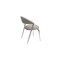 Homeroots Set of Two Gray and Silver Faux Leather and Stainless Steel Open Back Dining Side Chairs, 2PK 719101 - alternate 5