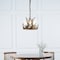 Jonathan Y Nelle 11.5" Adjustable Resin Antler 3-Light LED Chandelier, Brown JYL6313A - alternate 4